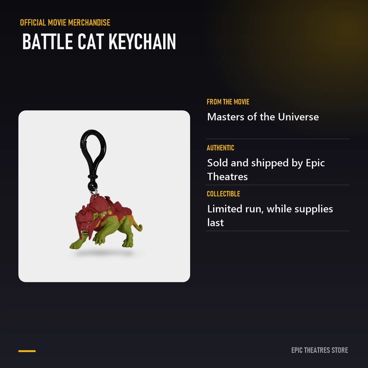 Battle Cat Keychain specifications and features