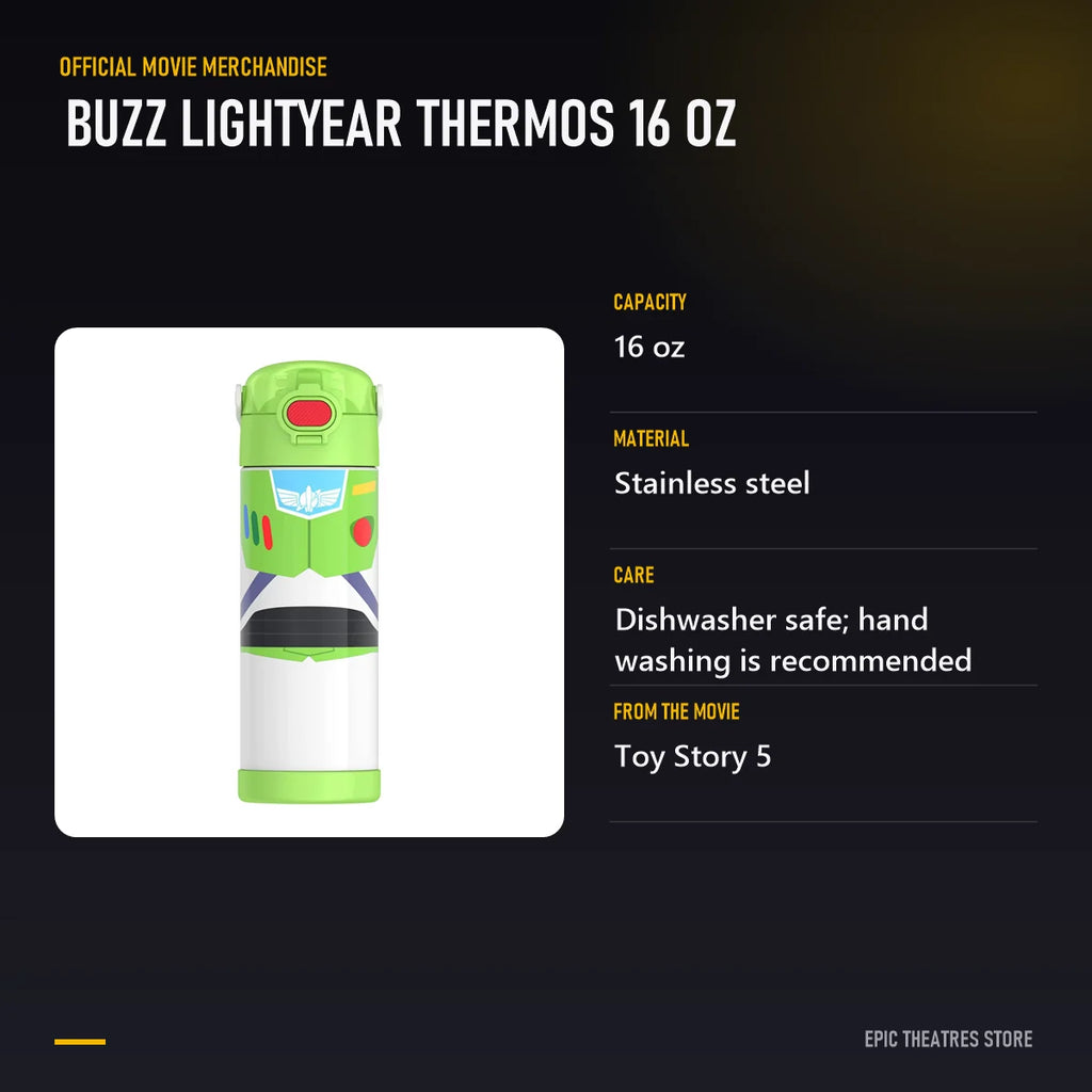 Buzz Lightyear Thermos 16 oz specifications and features