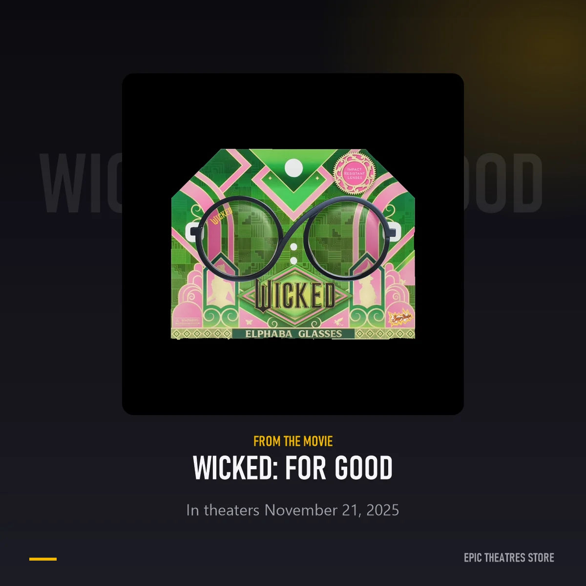 Elphaba's Glasses from Wicked: For Good