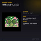 Elphaba's Glasses specifications and features
