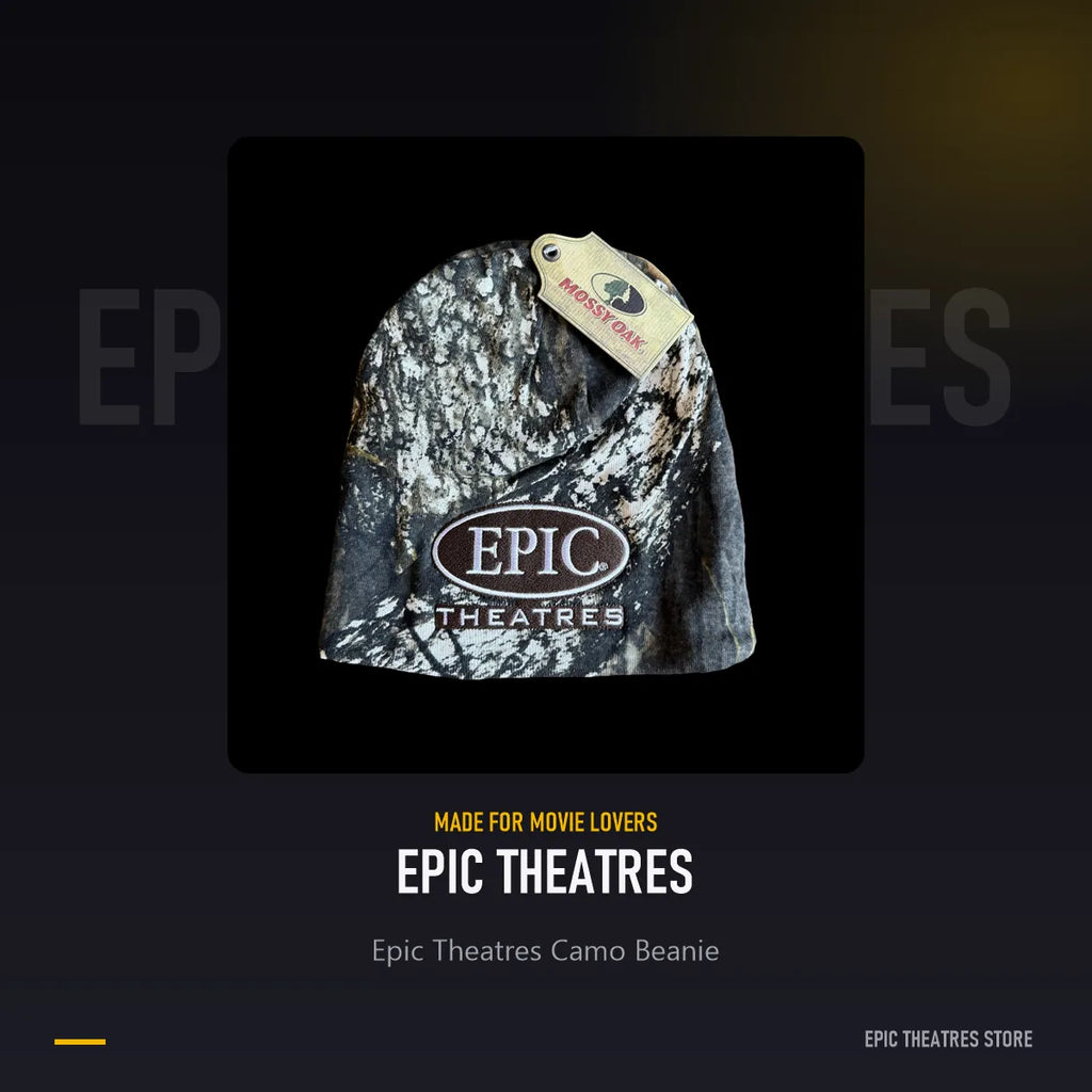 Epic Theatres Camo Beanie, official Epic Theatres merchandise