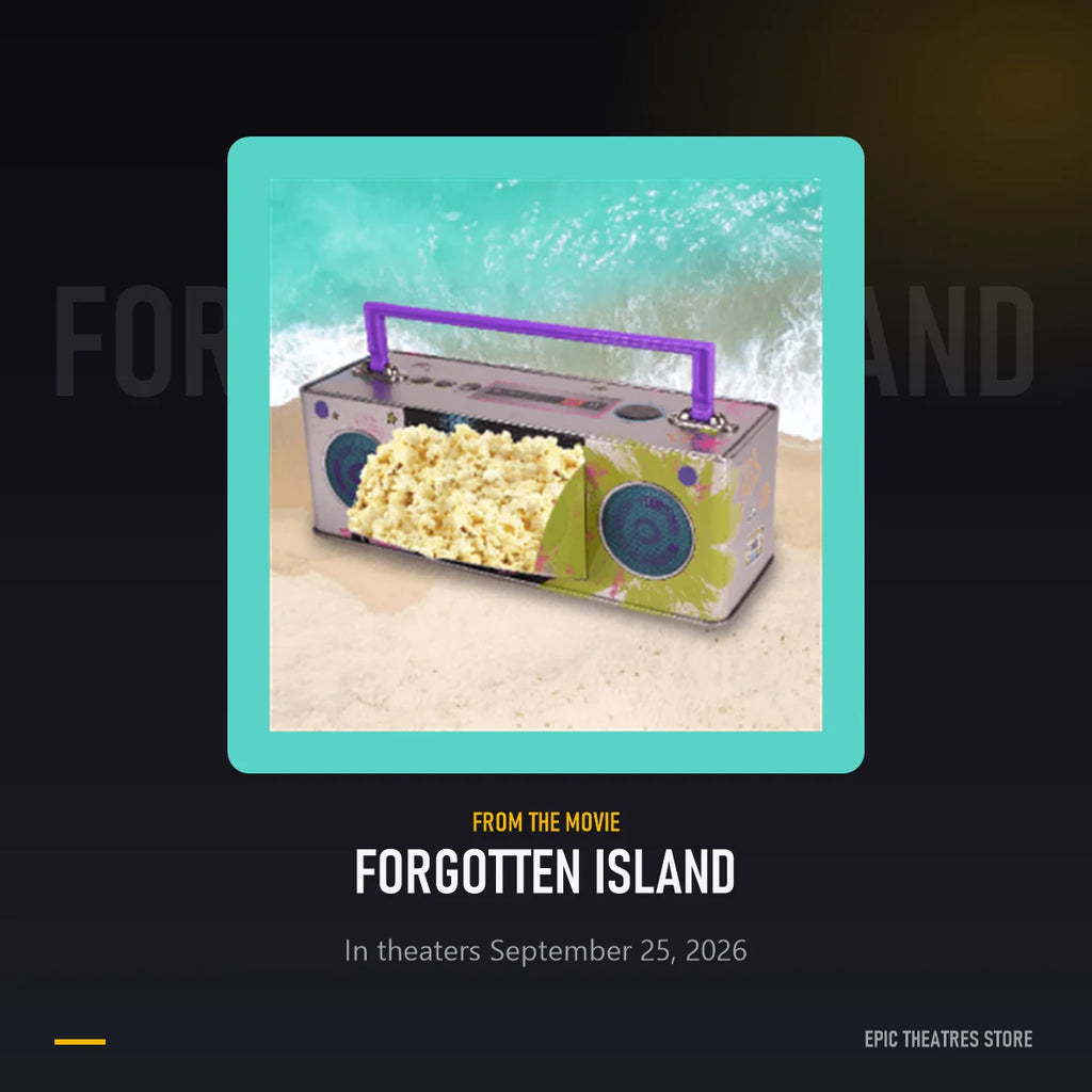 Forgotten Island Boom Box Popcorn Tin from Forgotten Island
