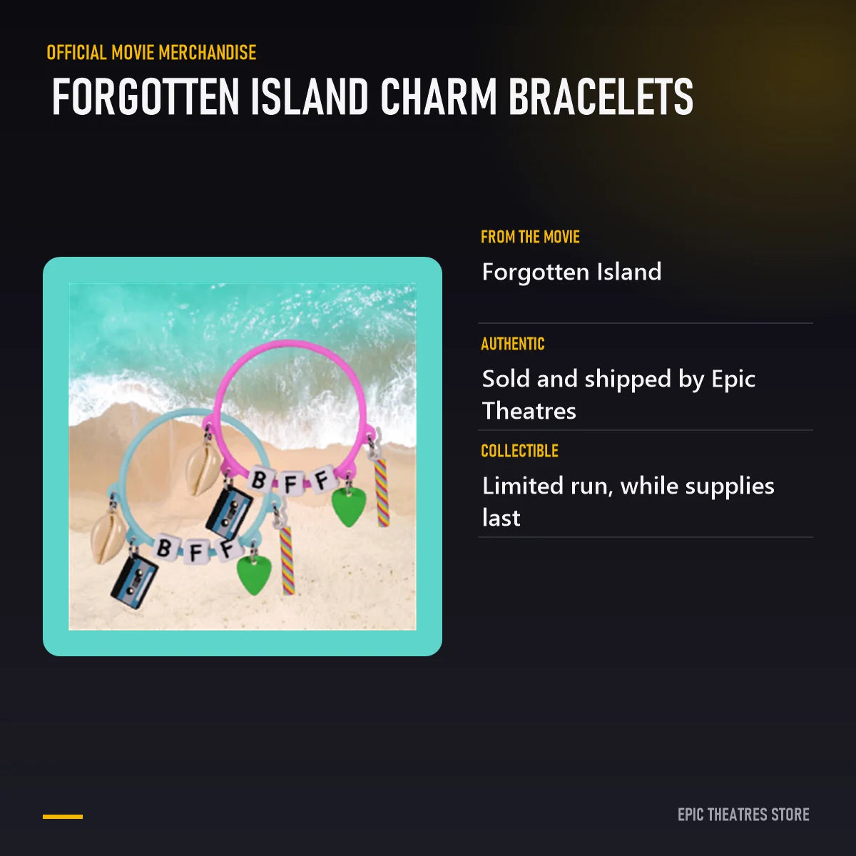 Forgotten Island Charm Bracelets specifications and features