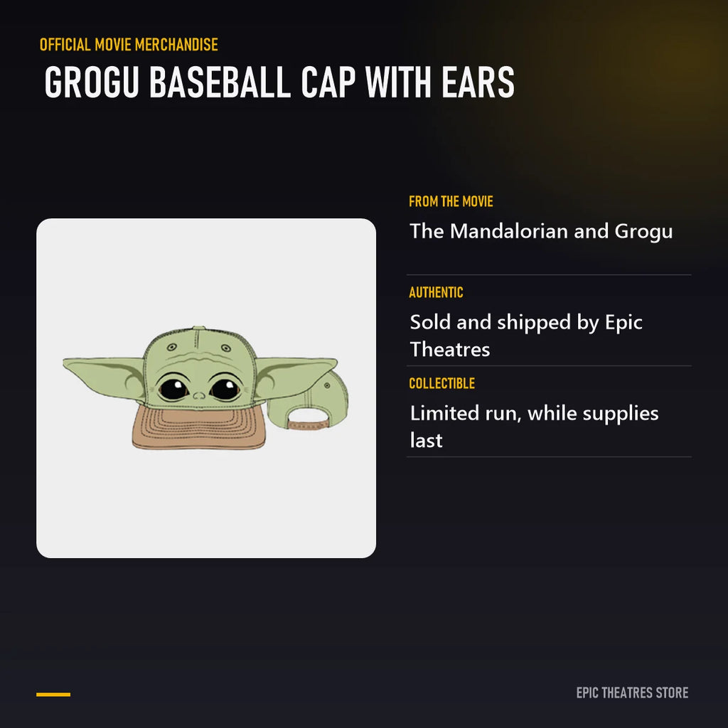 Grogu Baseball Cap with Ears specifications and features