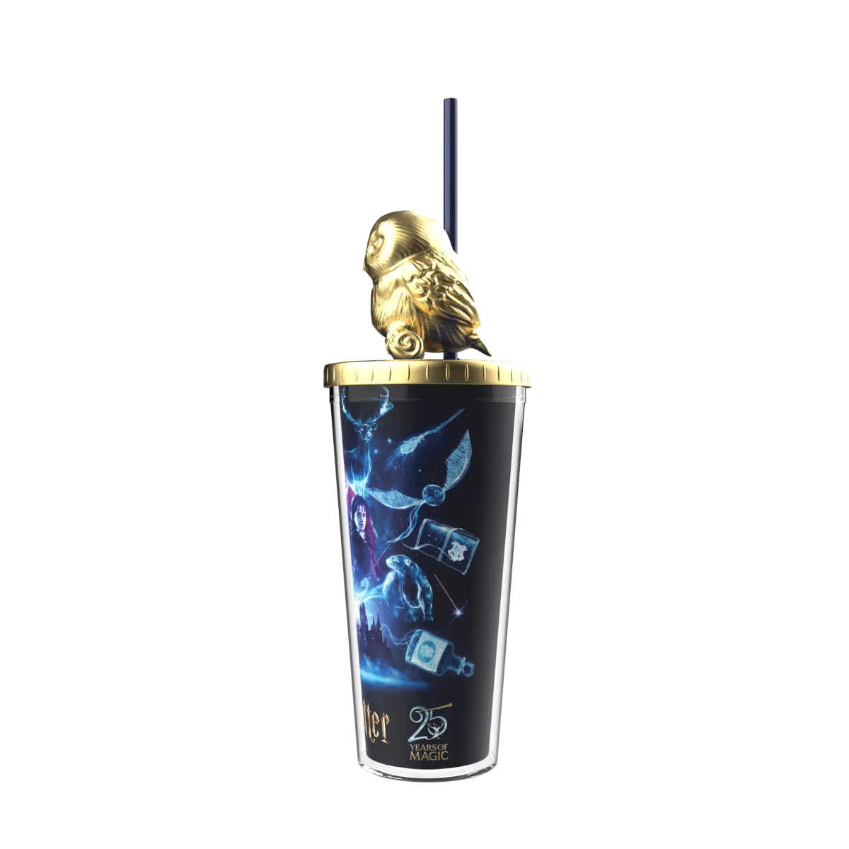Harry Potter 25th Anniversary: Molded Lid Tumbler (HEDWIG)