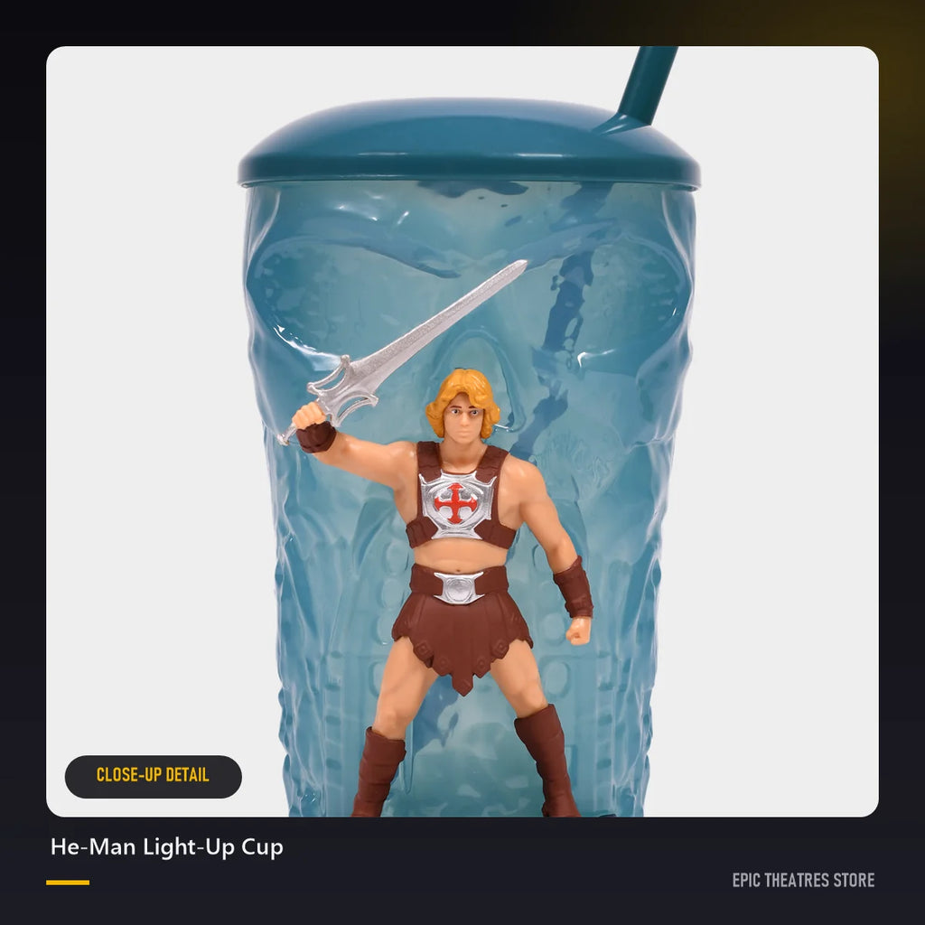 He-Man Light-Up Cup close-up detail
