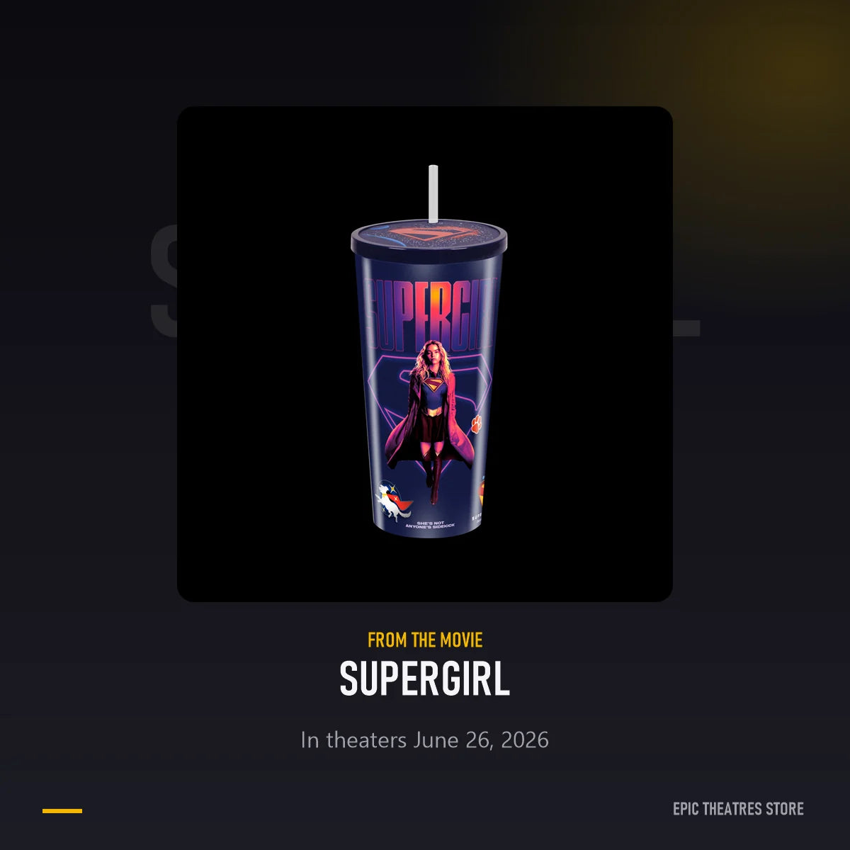Kara and Lobo Supergirl Cup with Shield from Supergirl