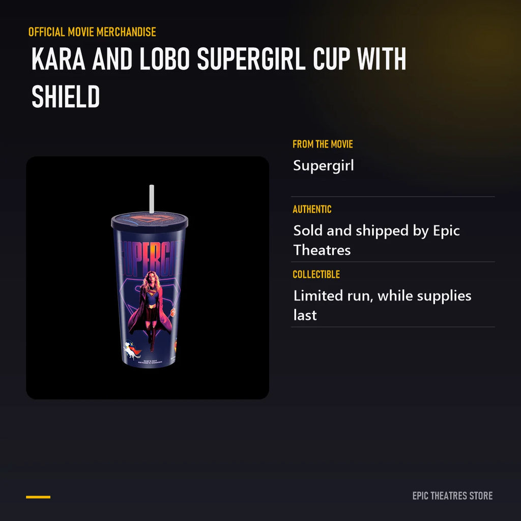Kara and Lobo Supergirl Cup with Shield specifications and features