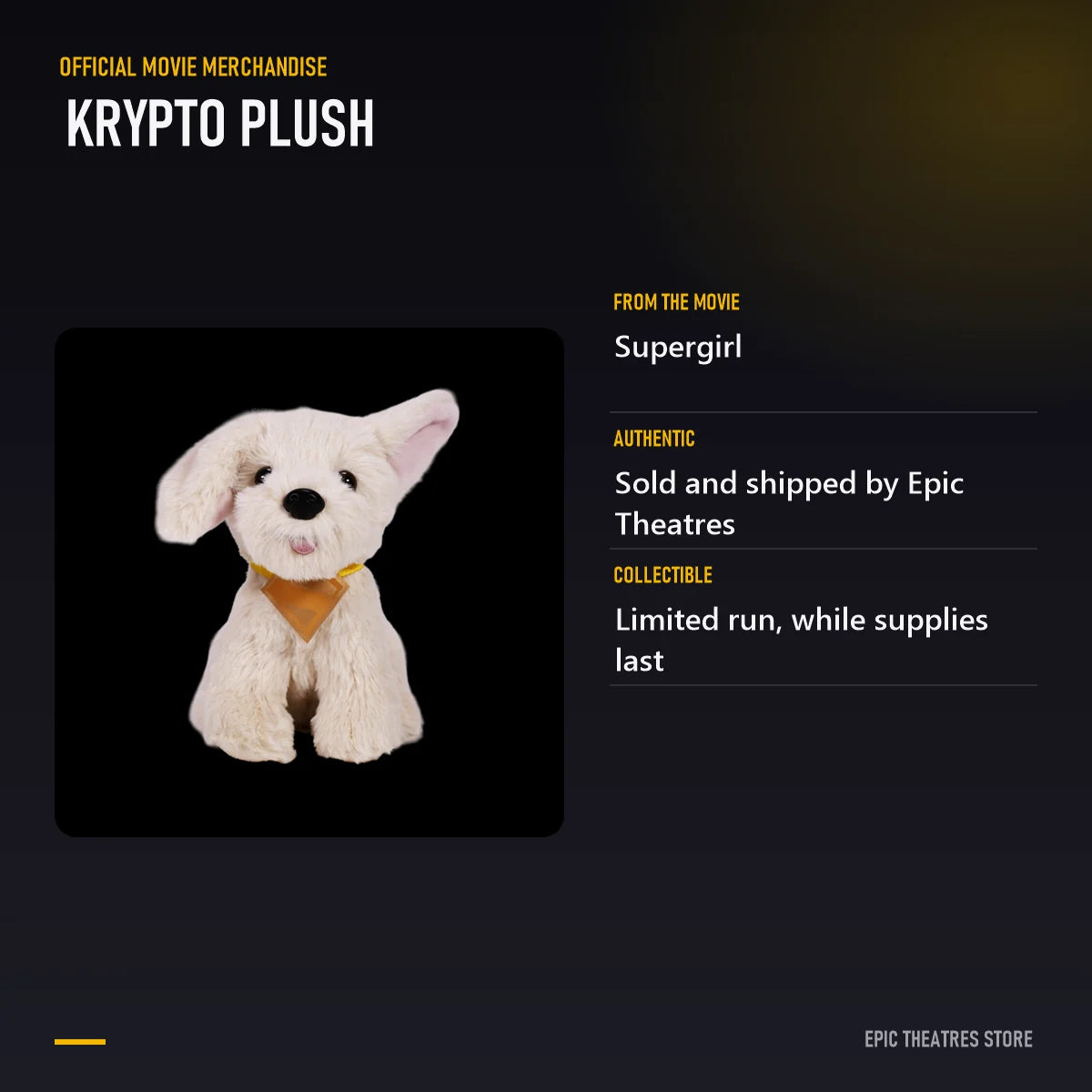 Krypto Plush specifications and features