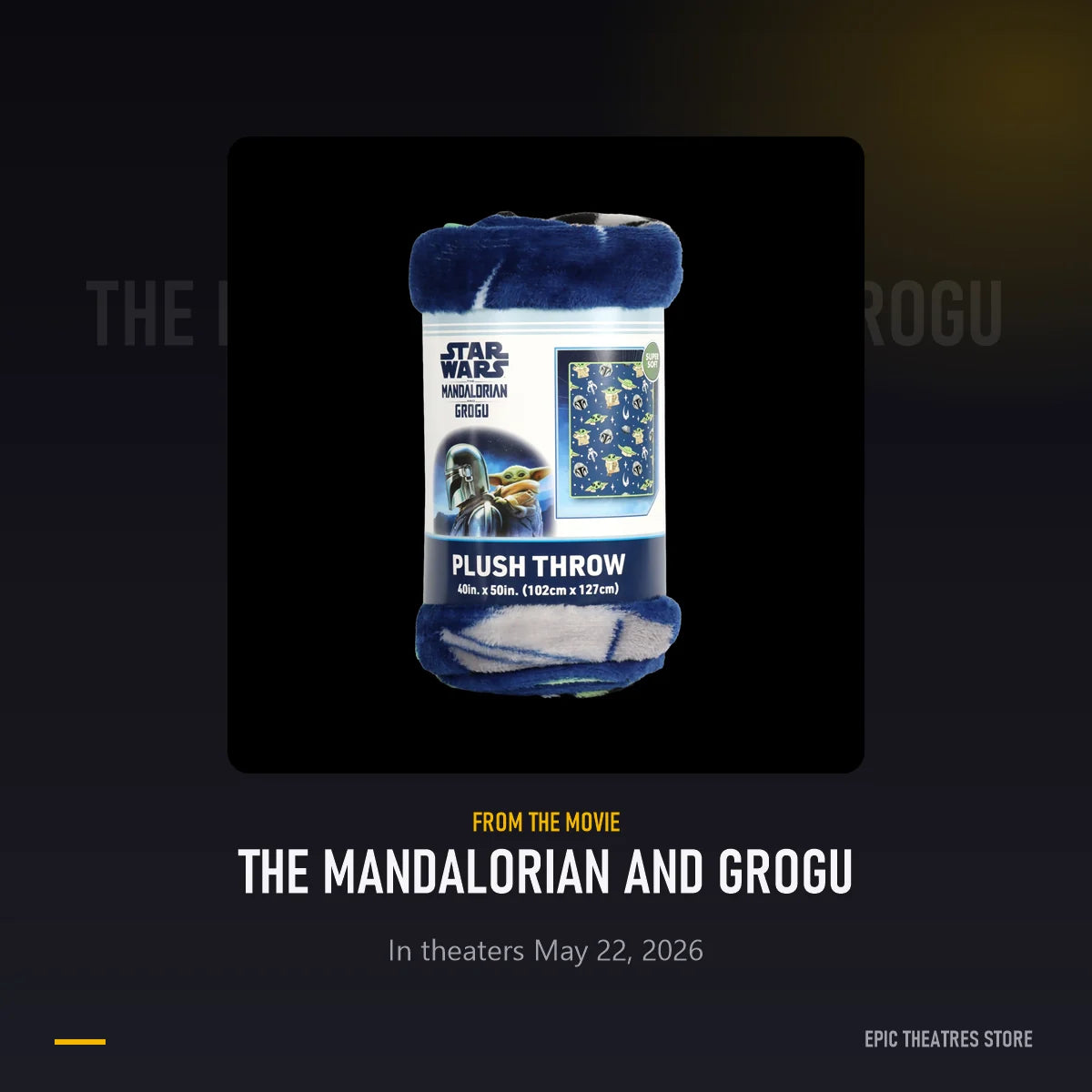 Mandalorian and Grogu Blanket from The Mandalorian and Grogu