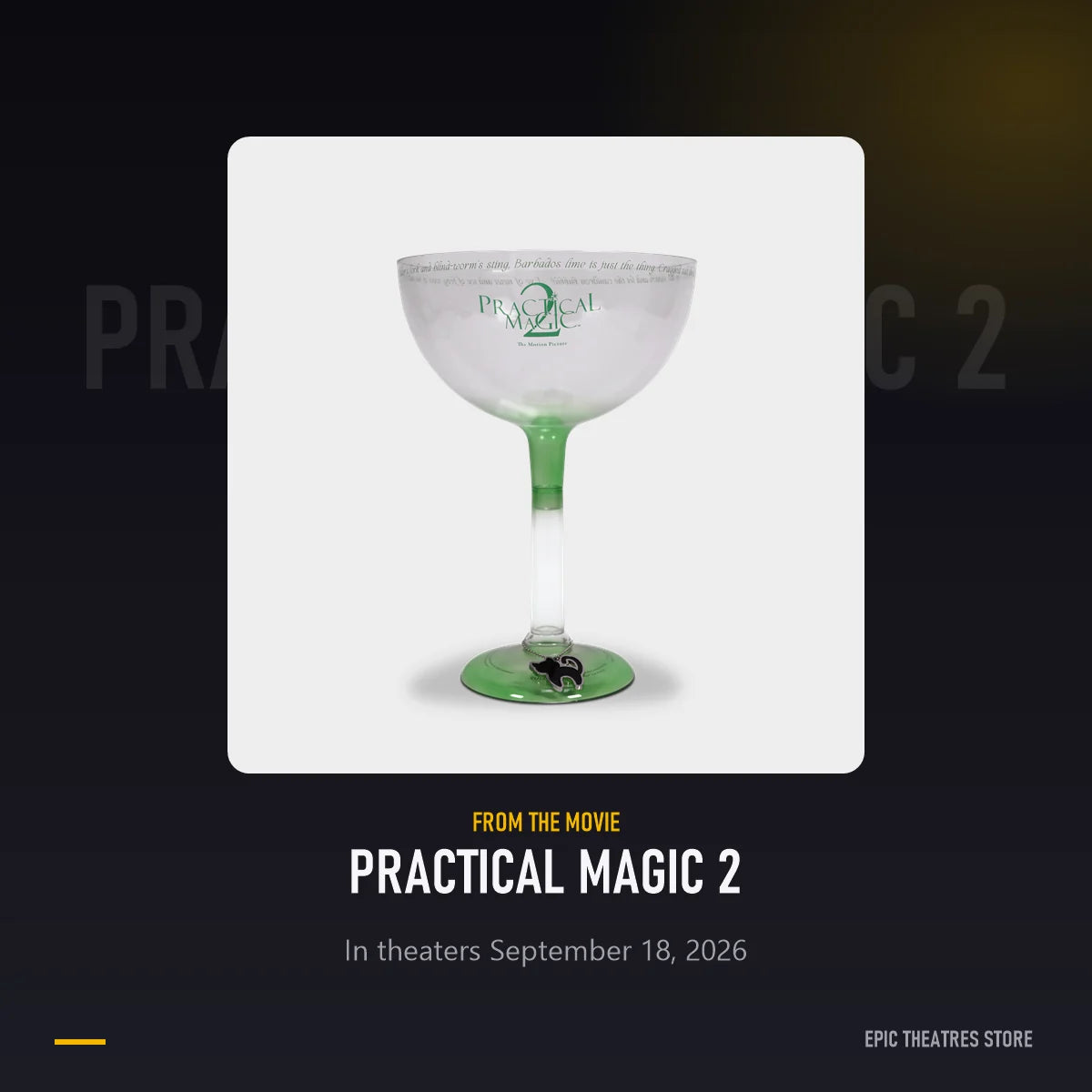 Practical Magic 2 Margarita Popcorn Bucket from Practical Magic 2