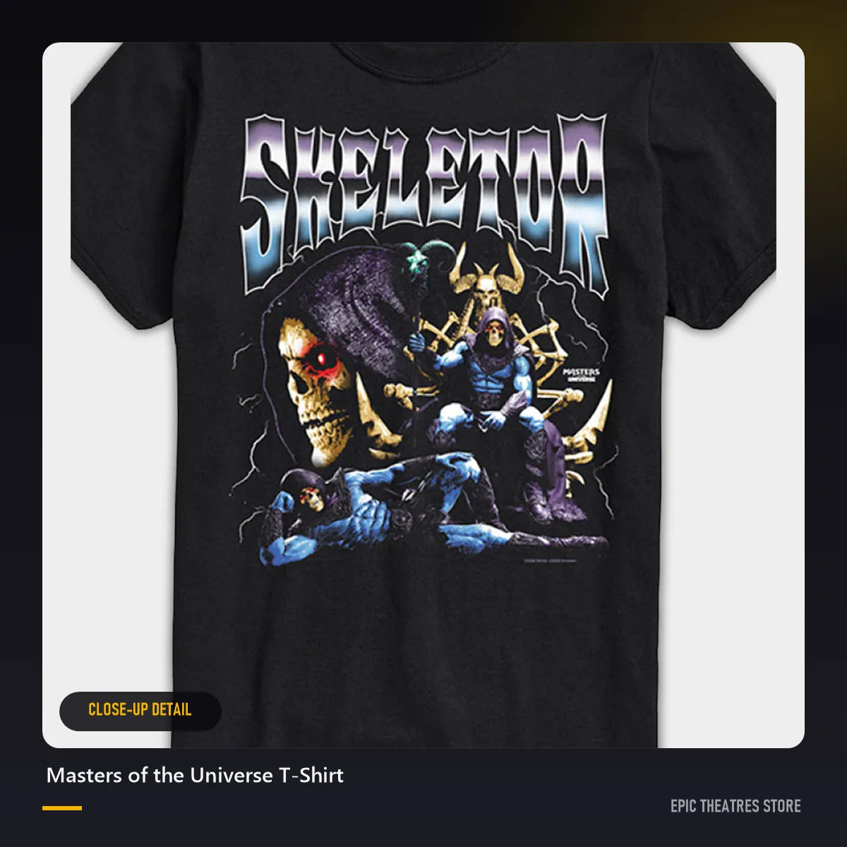 Masters of the Universe T-Shirt close-up detail