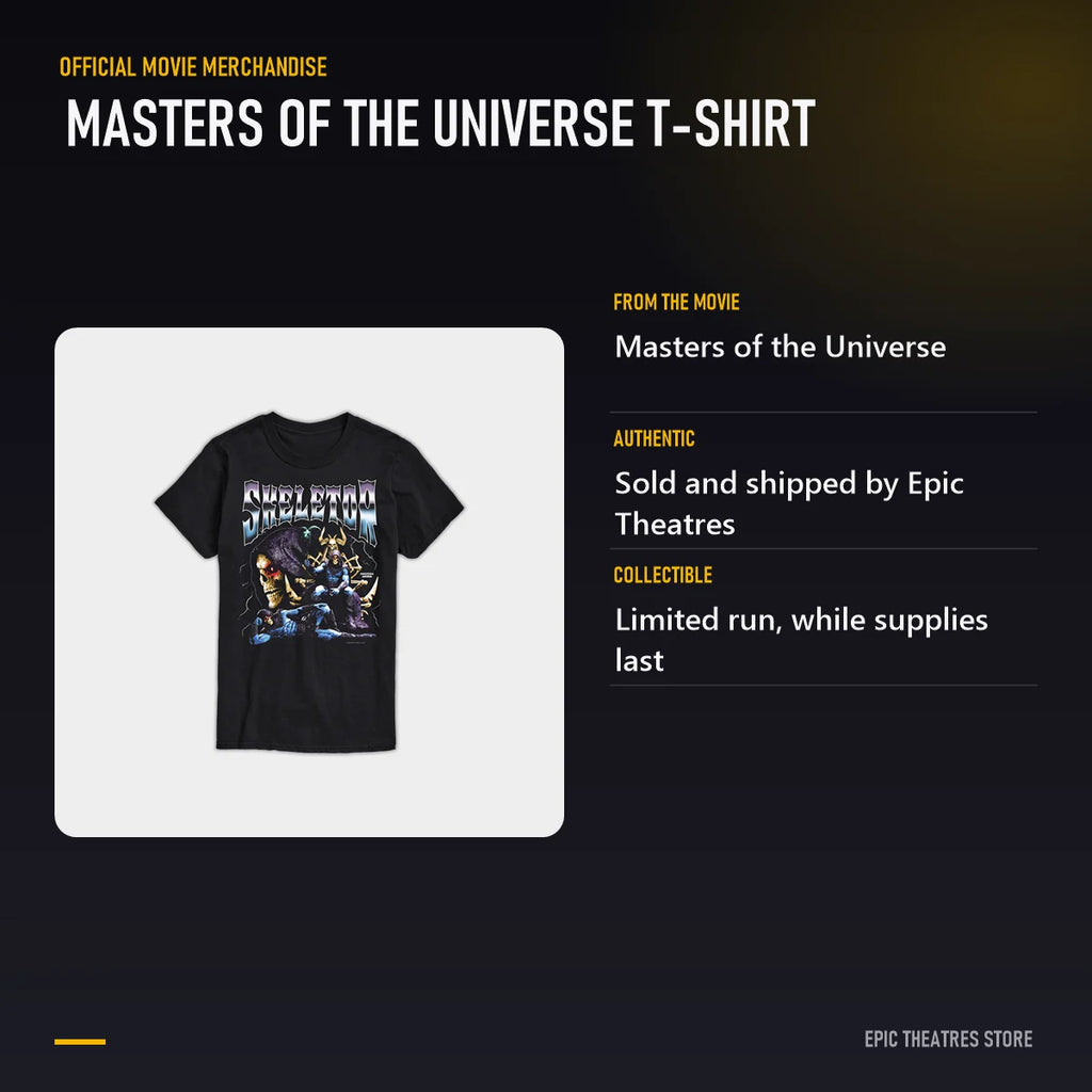 Masters of the Universe T-Shirt specifications and features