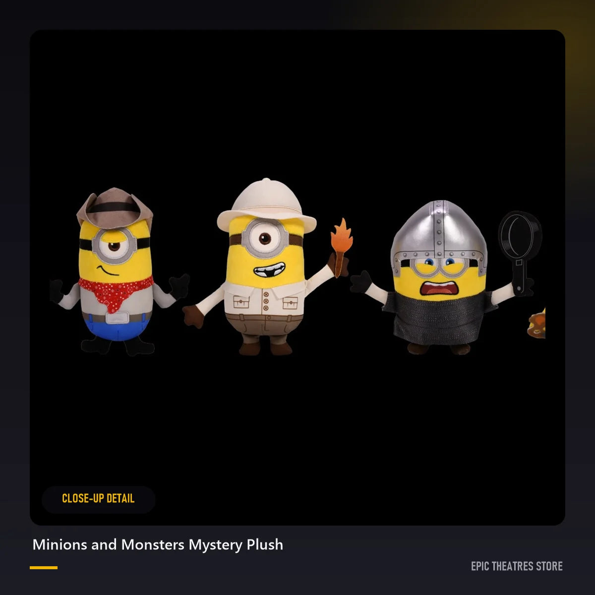 Minions and Monsters Mystery Plush close-up detail