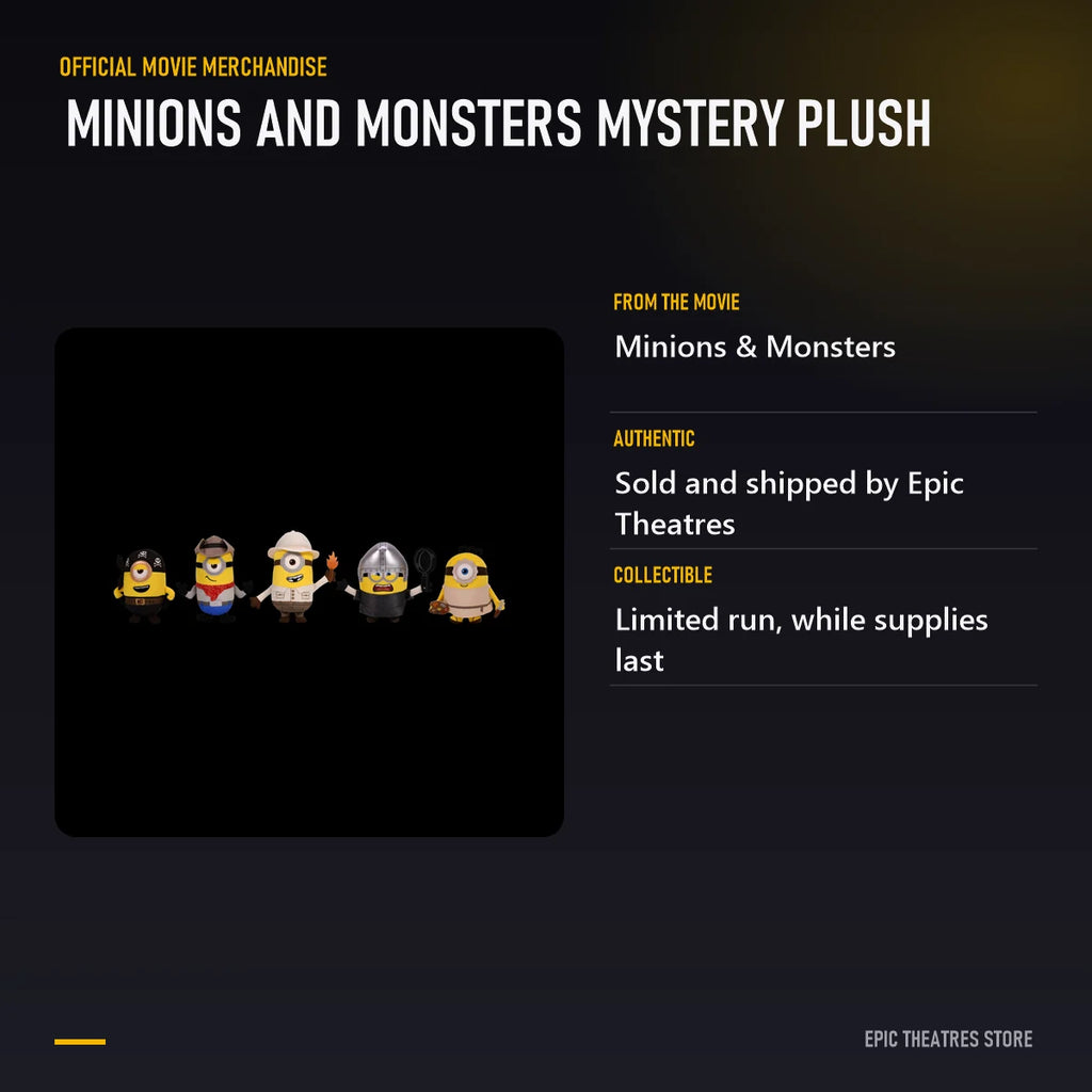 Minions and Monsters Mystery Plush specifications and features