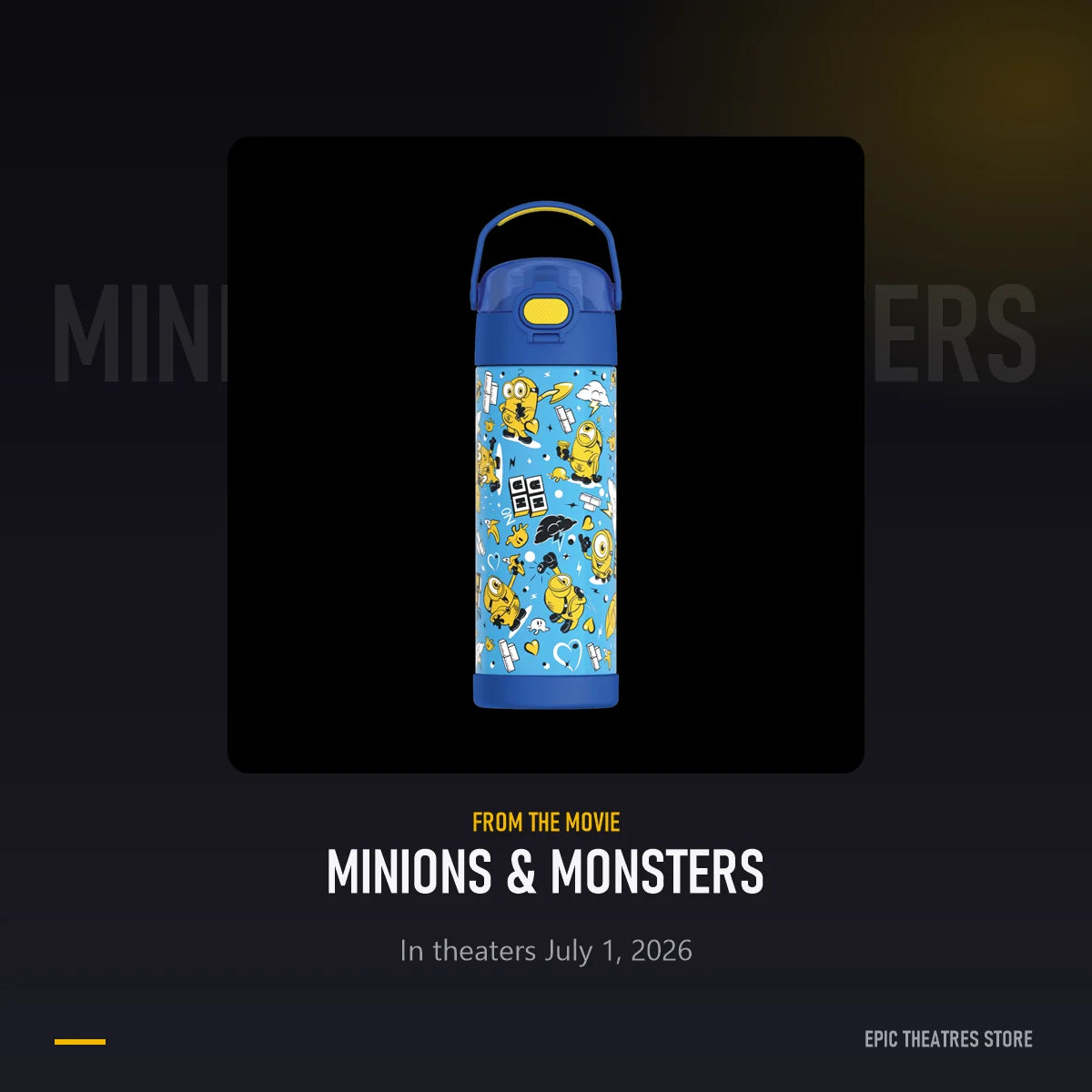 Minions Thermos FUNtainer Bottle from Minions & Monsters