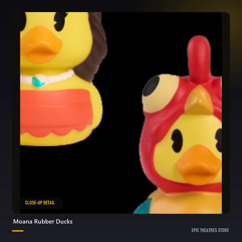 Moana Rubber Ducks close-up detail