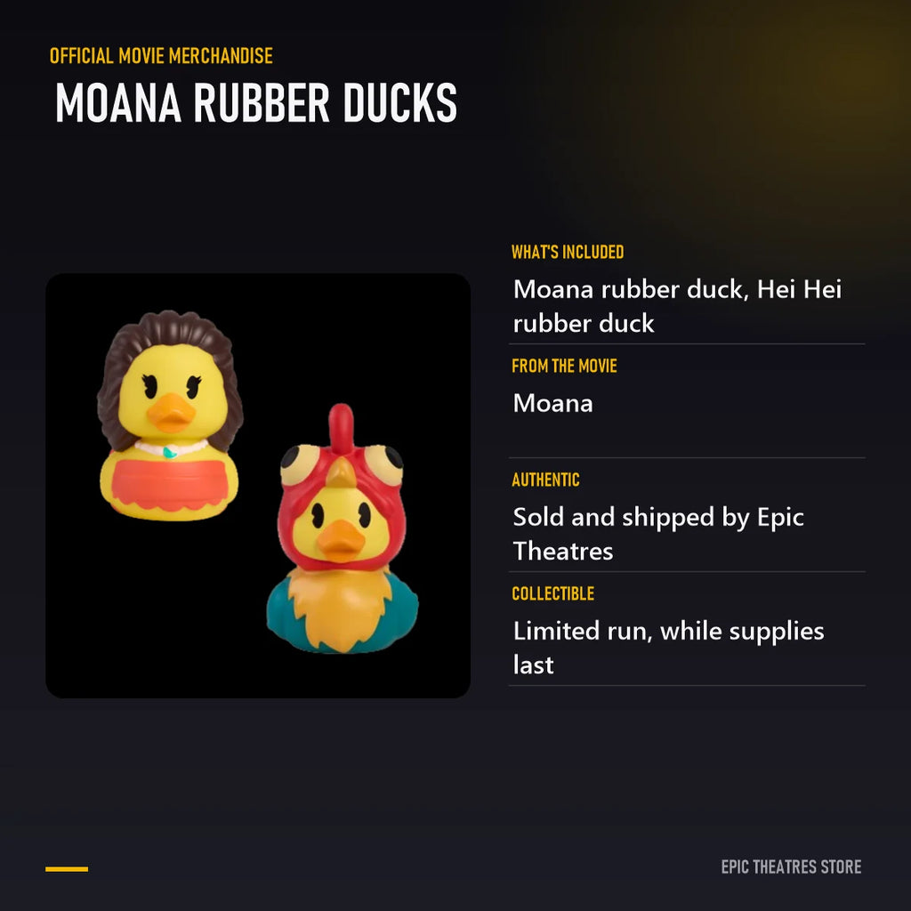 Moana Rubber Ducks specifications and features