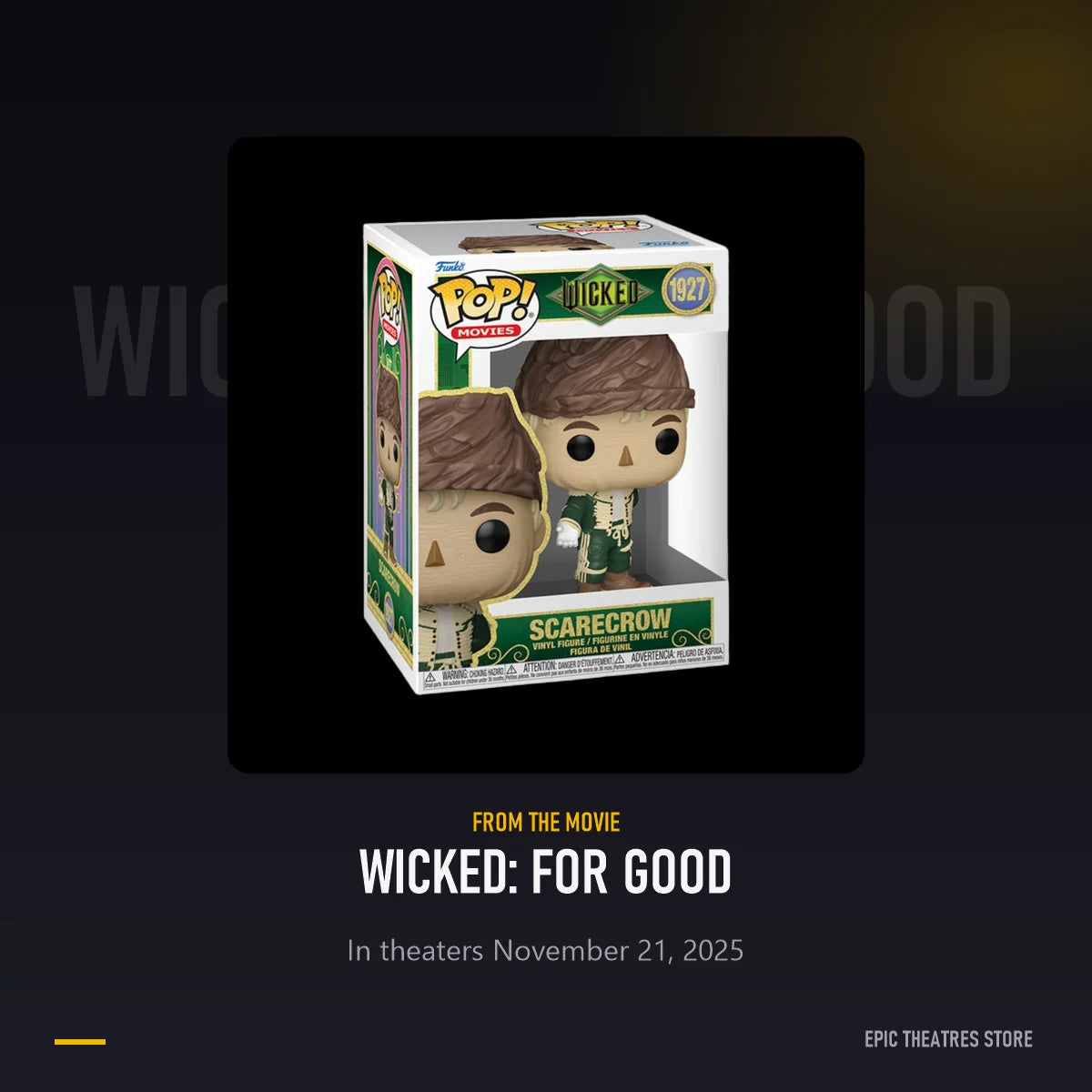 Scarecrow Funko Pop from Wicked: For Good