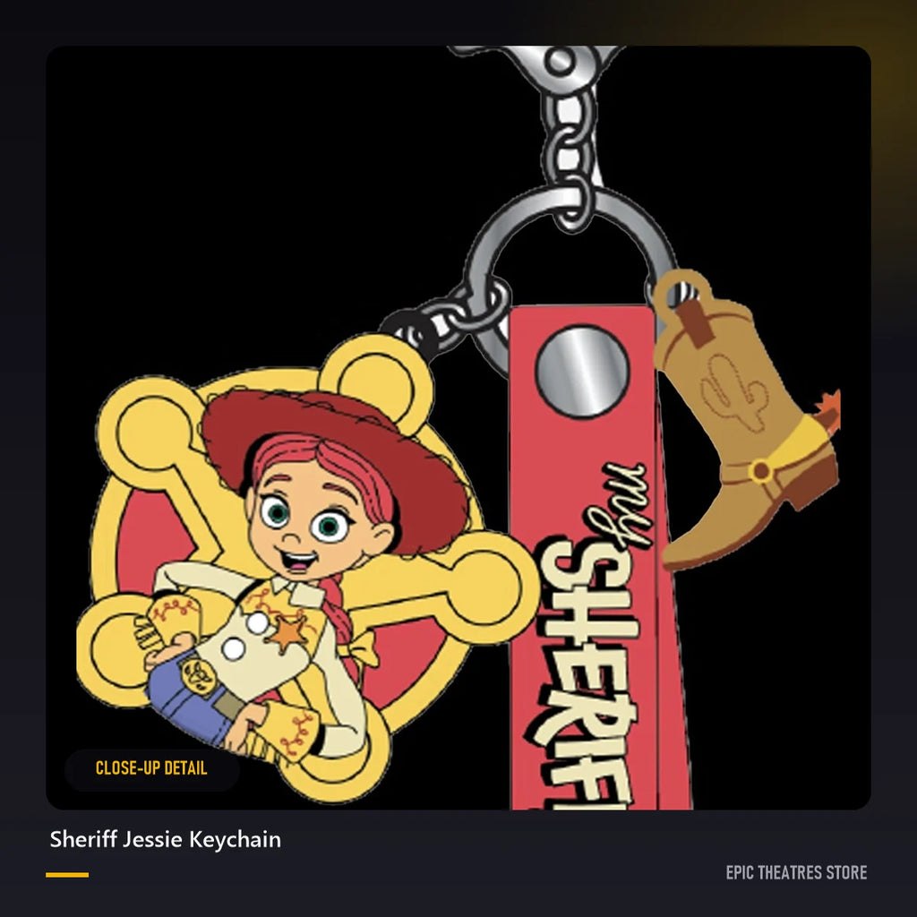 Sheriff Jessie Keychain close-up detail