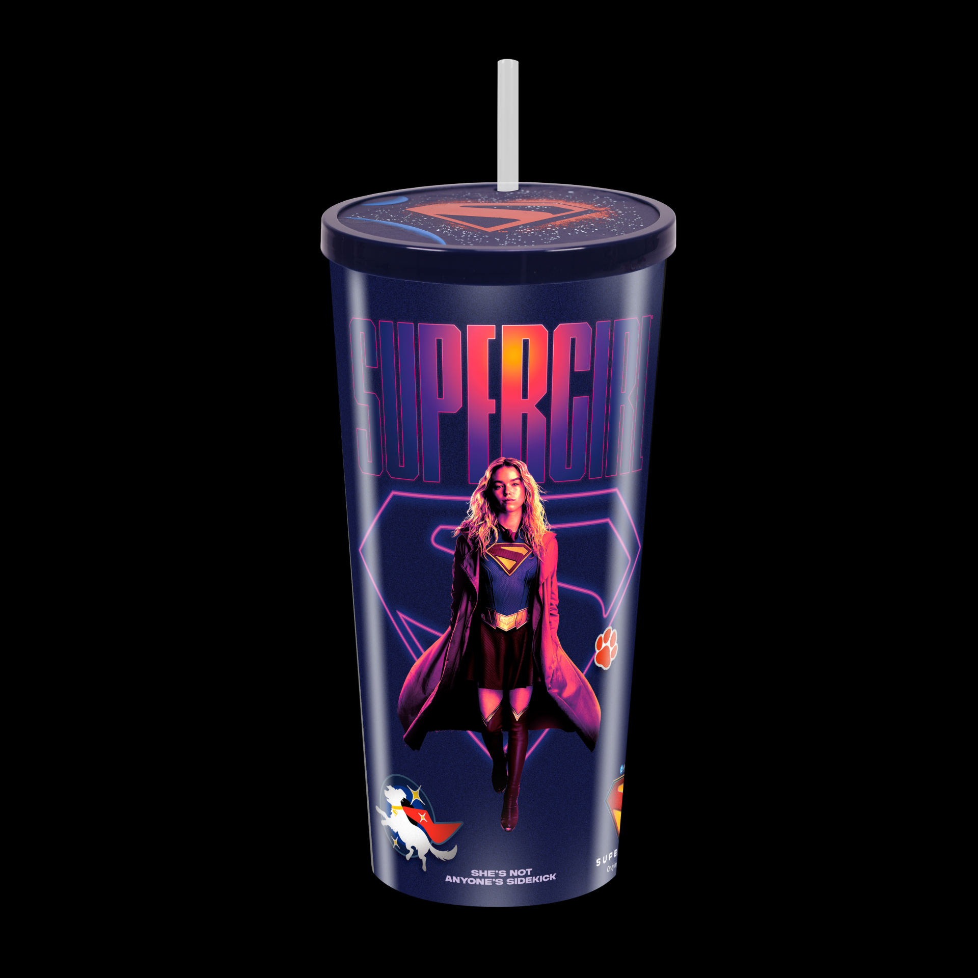 Kara and Lobo Supergirl Cup with Shield