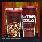 Super Troopers 3 Liter of Cola Tumbler close-up detail