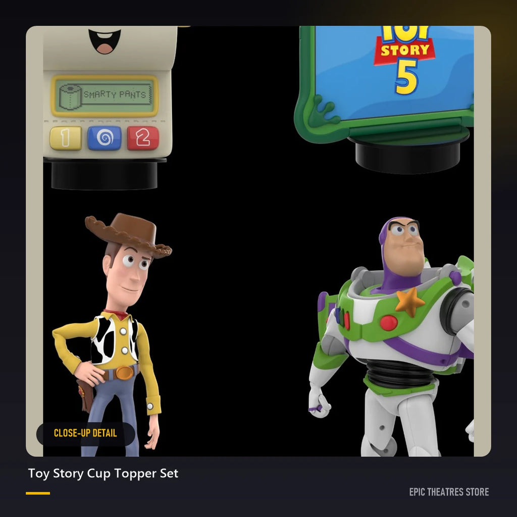 Toy Story Cup Topper Set close-up detail
