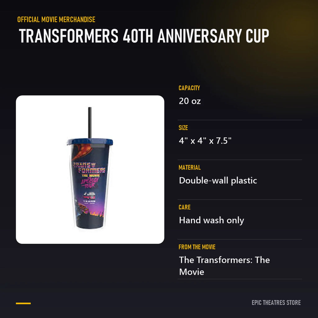 Transformers 40th Anniversary Cup specifications and features
