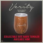 Verity Wine Tumbler with Bite Mark